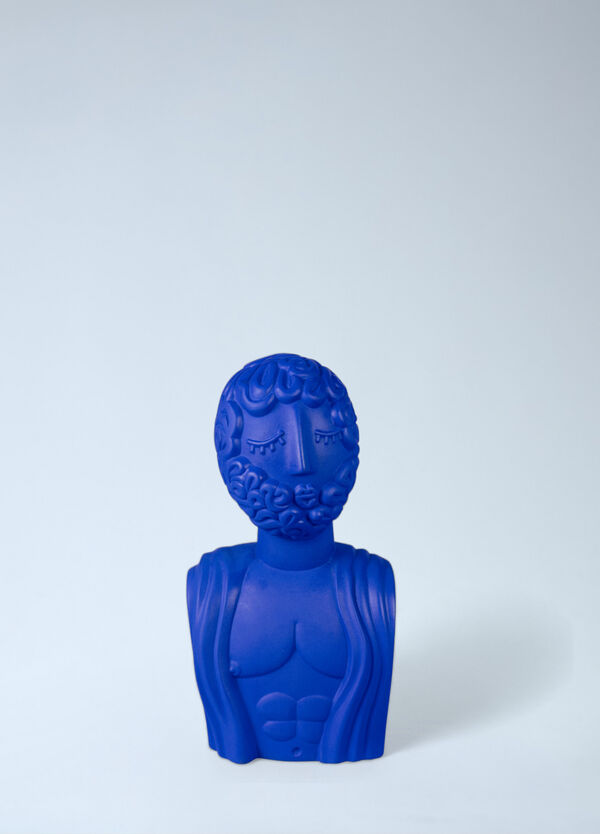 Seletti Magna Graecia Man Terracotta Bust Blue wps0692094